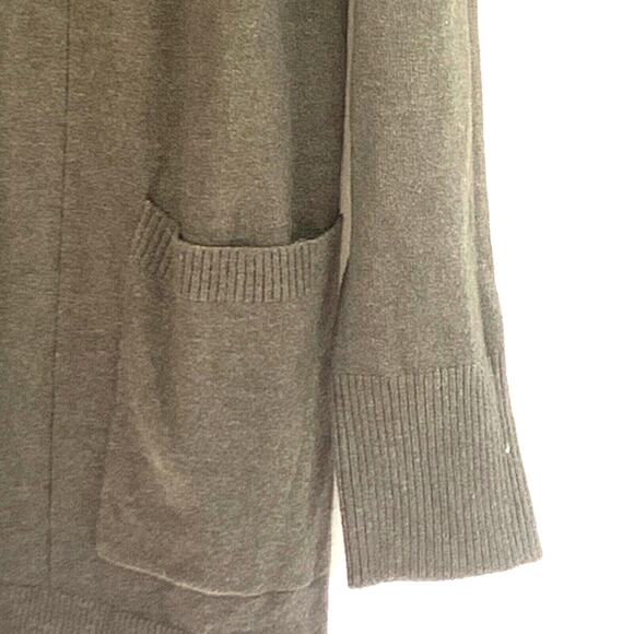 Pink Clover Cardigan Women Small Gray Long Sleeve Front Pockets Open Front - Picture 4 of 13